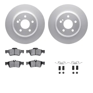 R1 Concepts WDUH1-63166 Carbon Series Brake Rotors W/ 5000 Oep Brake Pads & Hdw